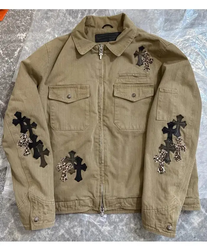 Chrome Hearts Khaki Work Jacket For Sale