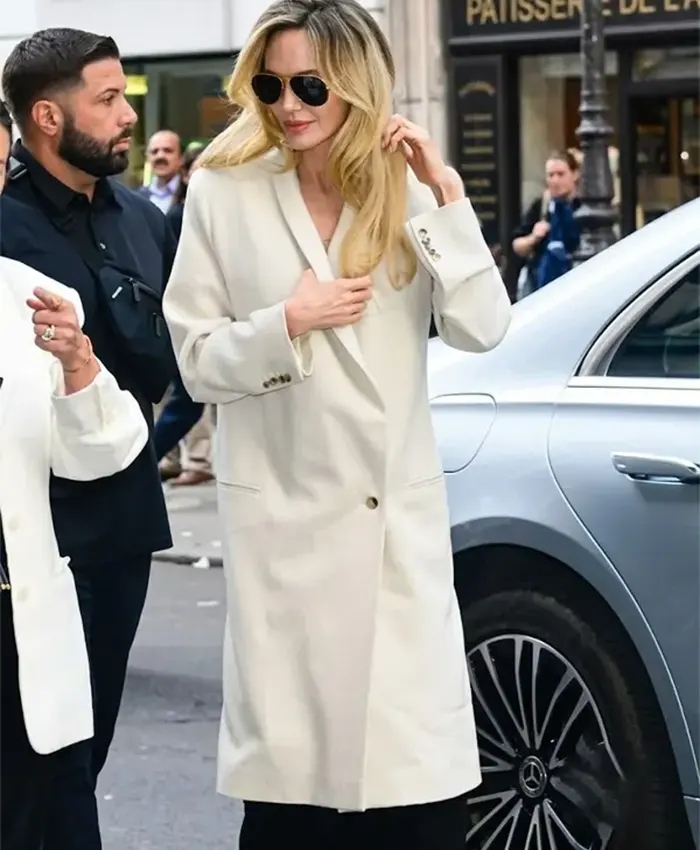 Couture 2026 Angelina Jolie White Coat For Sale