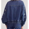 Dallas Cowboys Cheerleaders S03 Savannas Dastrup Denim Jacket Back
