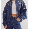 Dallas Cowboys Cheerleaders S03 Savannas Dastrup Denim Jacket For Sale