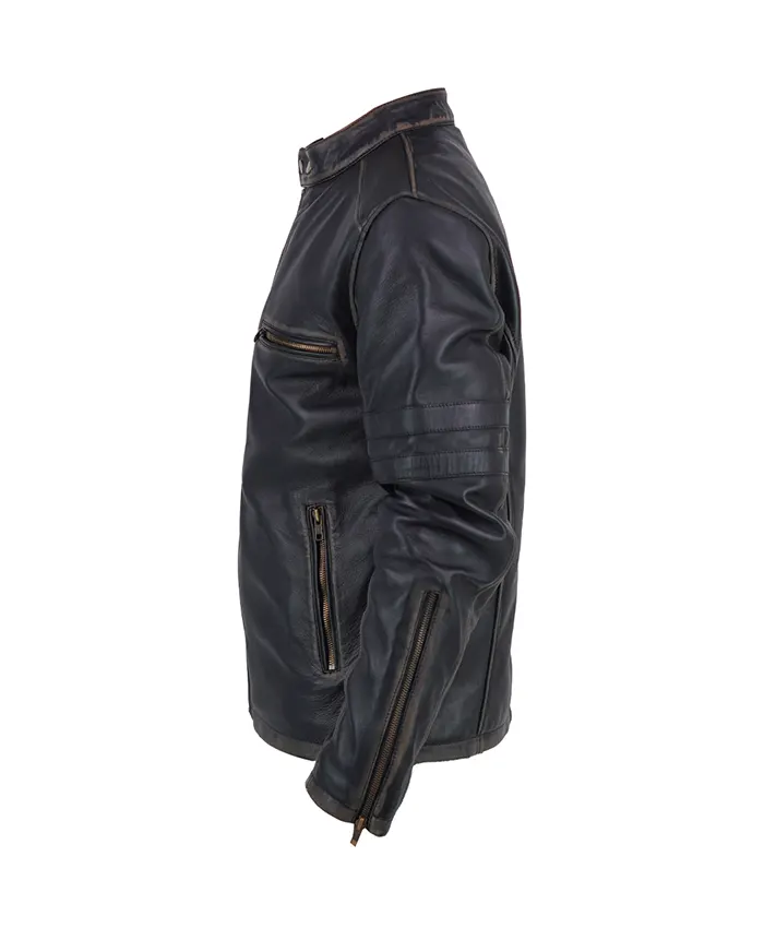 Danny Reagan Boston Blue S01 Leather Jacket Left Side