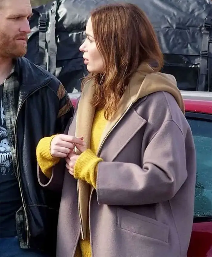 Disclosure Day 2026 Emily Blunt Wool Coat For Sale