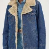 Dutton Ranch S01 Oreana Jackson Denim Sherpa Jacket Front