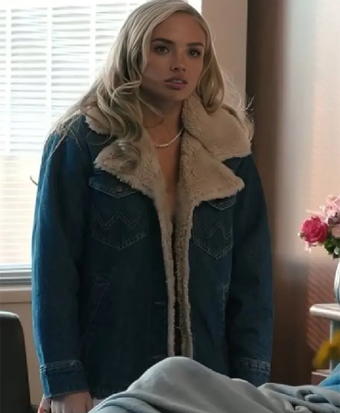 Dutton Ranch S01 Oreana Jackson Denim Sherpa Jacket