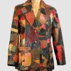 Euphoria S03 Patchwork Leather Blazer