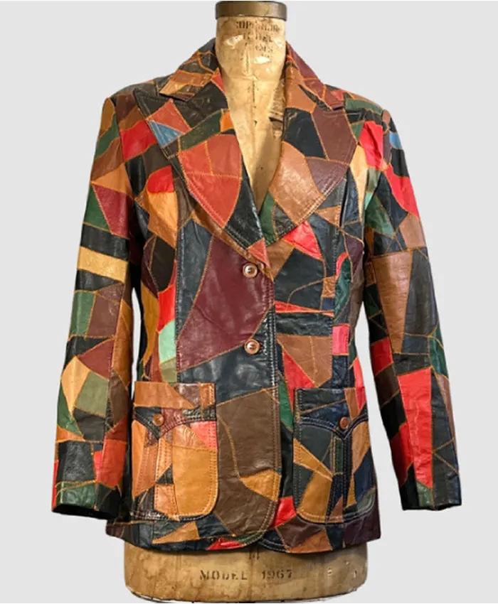 Euphoria S03 Patchwork Leather Blazer