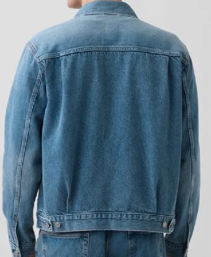 Euphoria S03 Zendaya Coleman Blue Denim Jacket Back