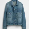 Euphoria S03 Zendaya Coleman Blue Denim Jacket Front