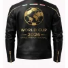 FIFA World Cup 2026 Black Leather Jacket For Sale