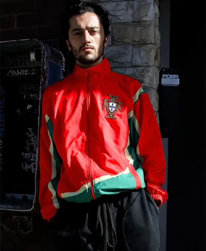 FIFA World Cup 2026 Portugal Nylon Windbreaker Jacket Front