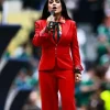 FIFA World Cup 2026 Salma Hayek Red Suit Front