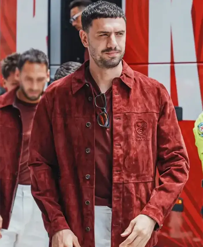FIFA World Cup 2026 Turkey Team Suede Leather Jacket