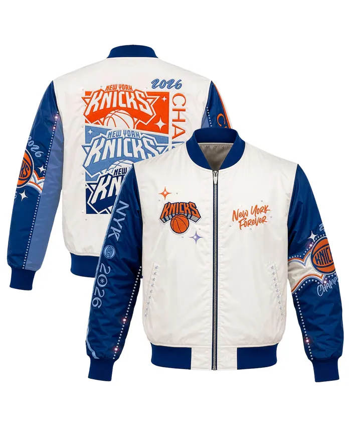 Girls Youth NY Knicks 2026 Finals Champions Jacket