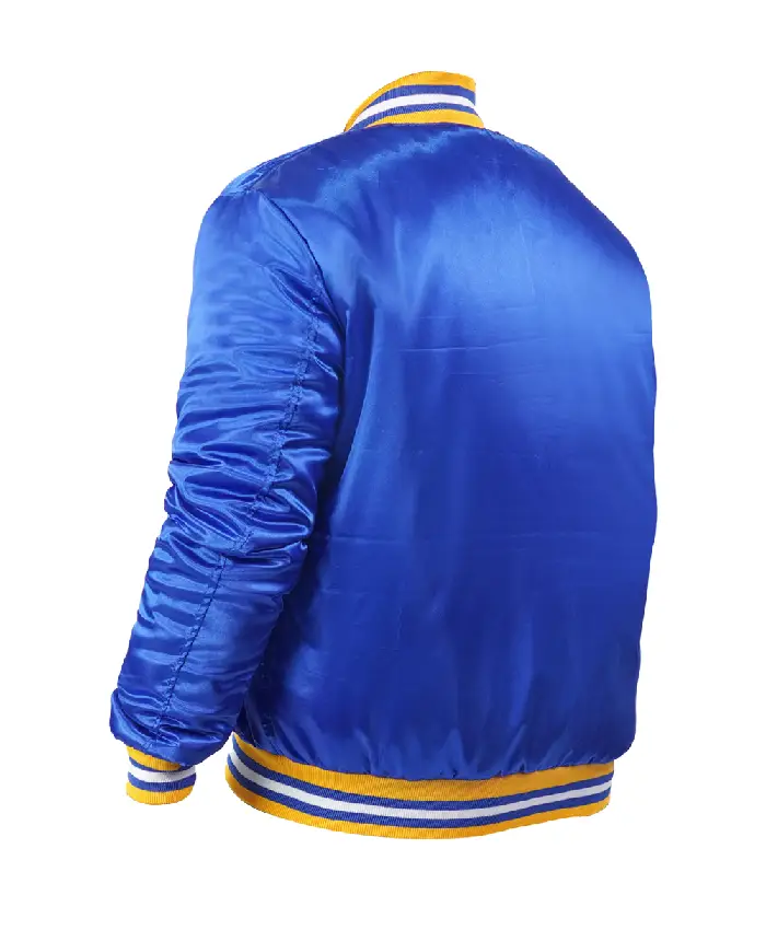 Golden State Warriors 90s NBA Royal Blue Jacket