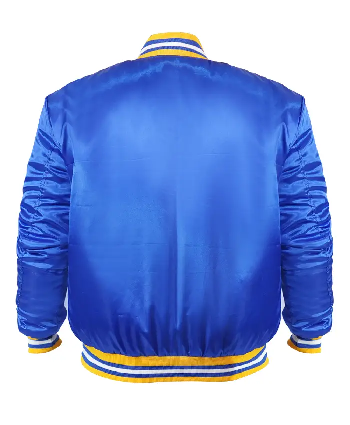 Golden State Warriors 90s NBA Royal Satin Jacket