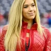 Gracie Hunt Red Leather Jacket Front