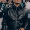 Halftime Show Daddy Yankee Black Leather Jacket