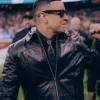 Halftime Show Daddy Yankee Black Leather Jacket For Sale