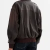 In the City Lindsay Hubbard Leather Bomber Jacket Back