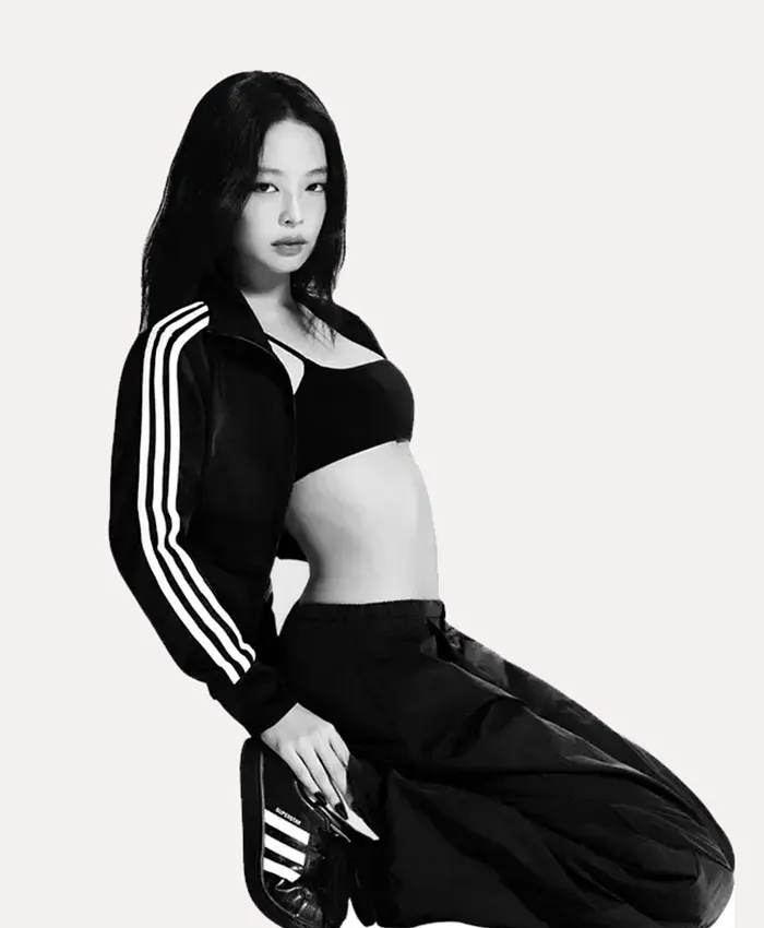Jennie Kim Adidas Track Jacket Side