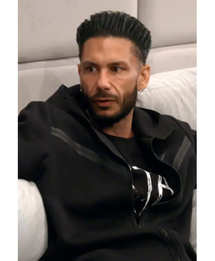 Jersey Shore Family Vacation S09 Pauly D Black Hooded Jacket
