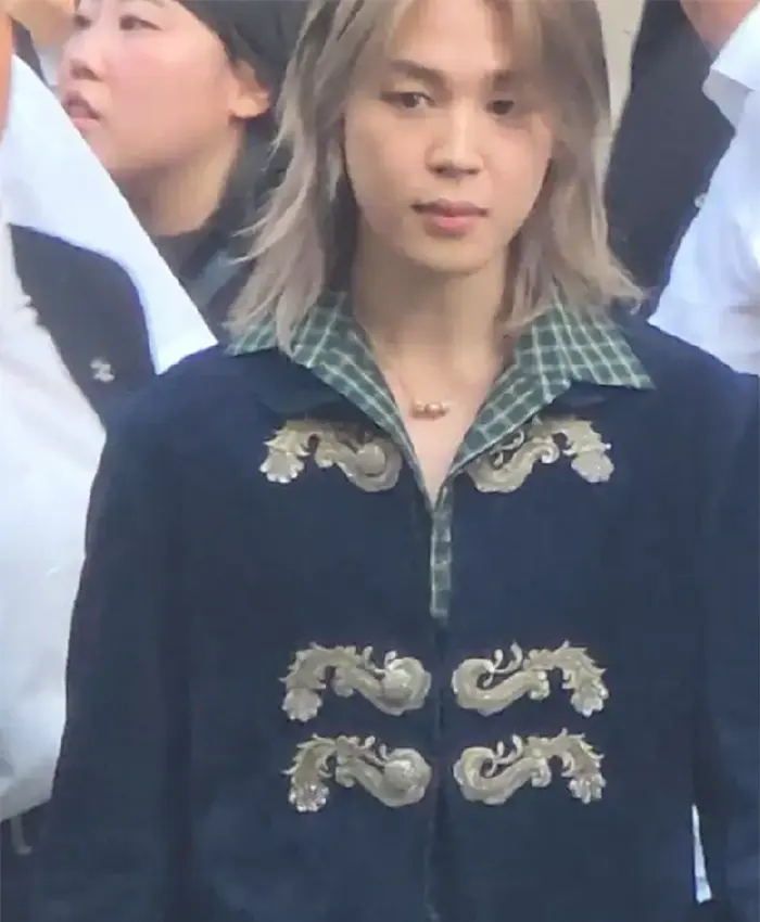 Jimin Dior Fashion Show Napoleon Coat For Sale
