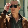 John Armstrong Lucky Tv Series Timothy Olyphant Brown Suede Leather Jacket
