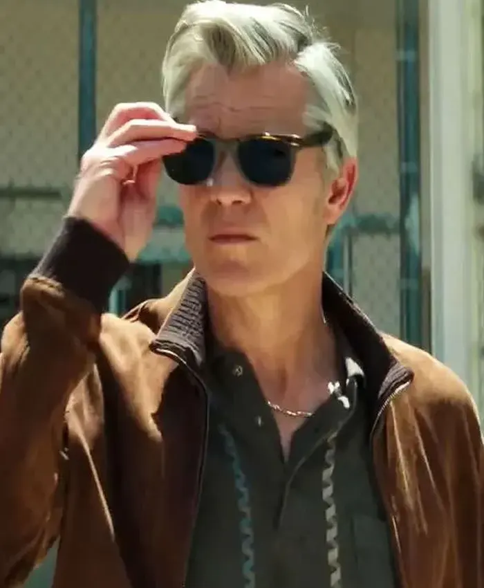 John Armstrong Lucky Tv Series Timothy Olyphant Brown Suede Leather Jacket