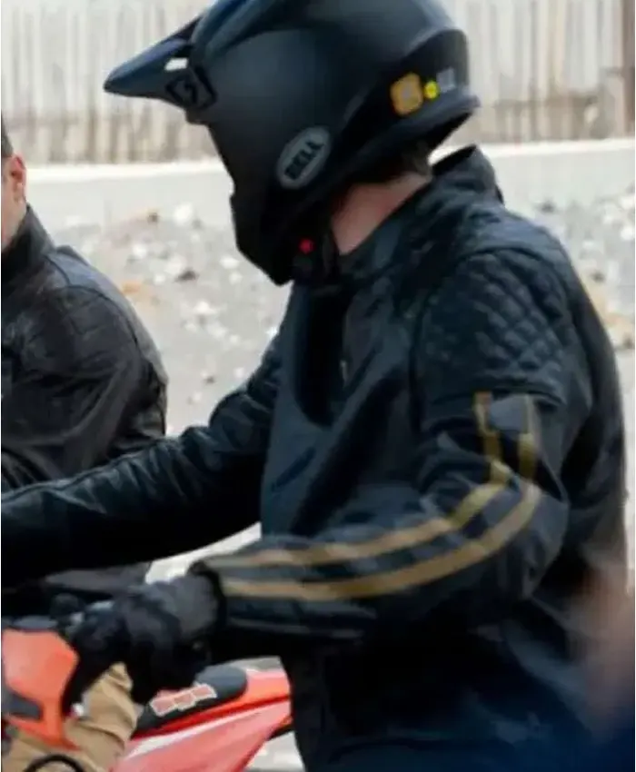 Jonathan Moreno In the Grey Leather Jacket Left