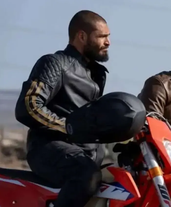Jonathan Moreno In the Grey Leather Jacket Right