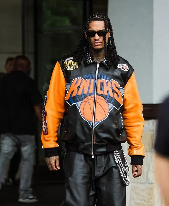 Jordan Clarkson New York Knicks Jacket Front