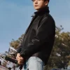 Jungkook Calvin Klein Black Leather Jacket For Sale