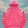 Justin Bieber x SKYLRK Pink Hooded Jacket