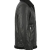 Karla Dixon Reacher S02 Black Leather Jacket Right Side