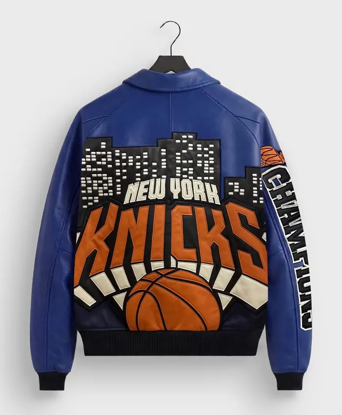 Kith New York Knicks 2026 Champions Leather Jacket For Sale