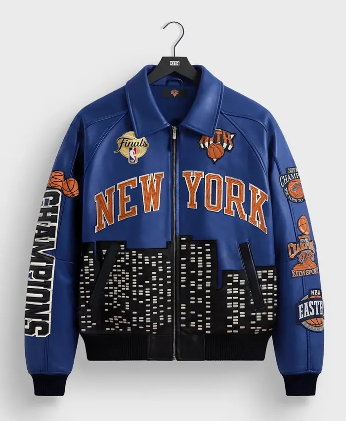Kith New York Knicks 2026 Champions Leather Jacket