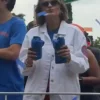 Knicks Parade 2026 Mariska Hargitay White Jacket Front
