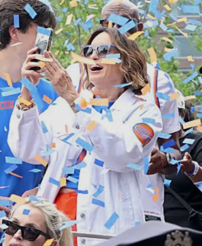 Knicks Parade 2026 Mariska Hargitay White Jacket Shop now