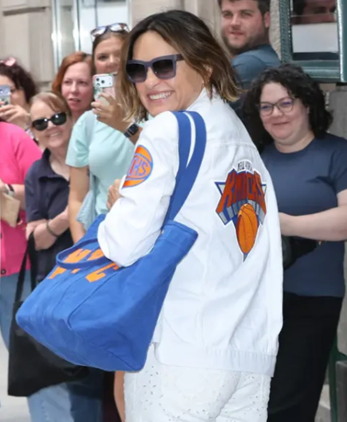 Knicks Parade 2026 Mariska Hargitay White Jacket