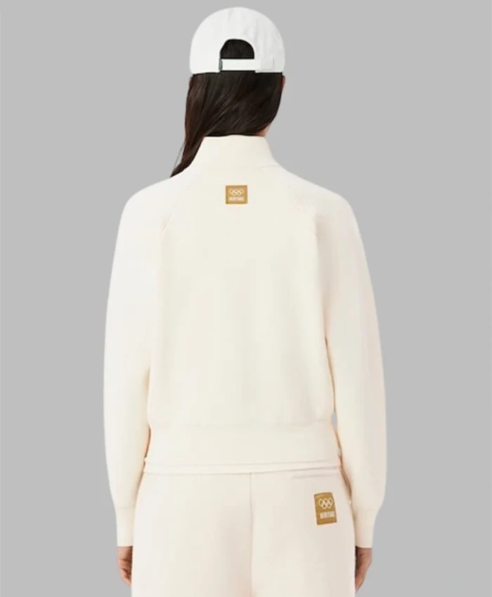 Lacoste x Olympic Heritage Cortina Off-white Jacket Back