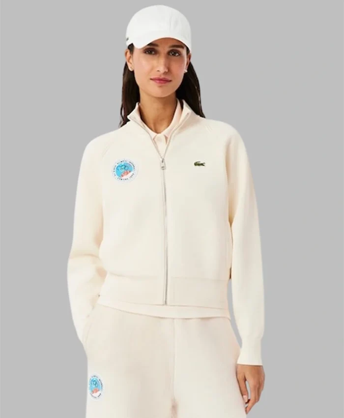 Lacoste x Olympic Heritage Cortina Off-white Jacket Front