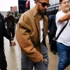 Lewis Hamilton Grand Prix Brown Jacket For Sale