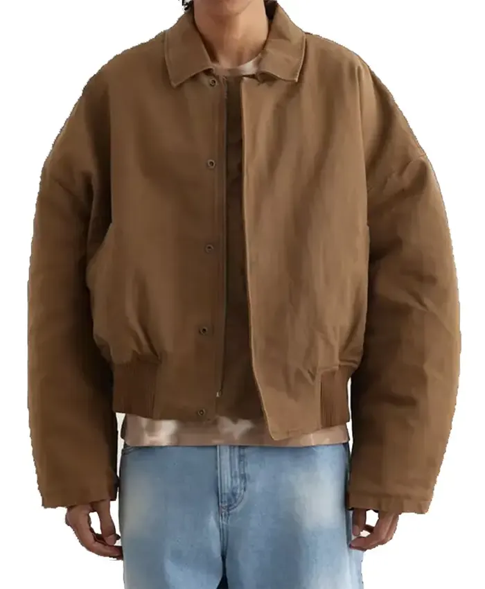 Lewis Hamilton Grand Prix Brown Jacket Front