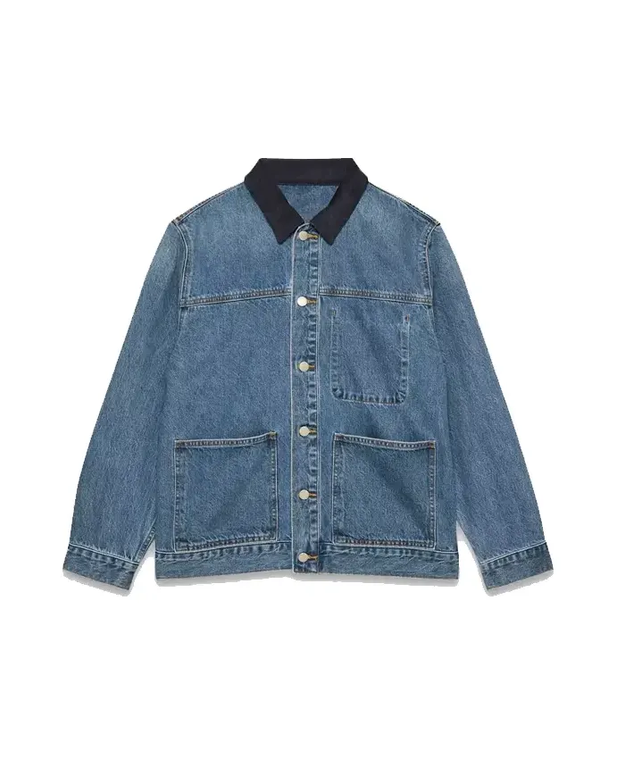 Lexie Hull Indiana Fever Denim Jacket Front