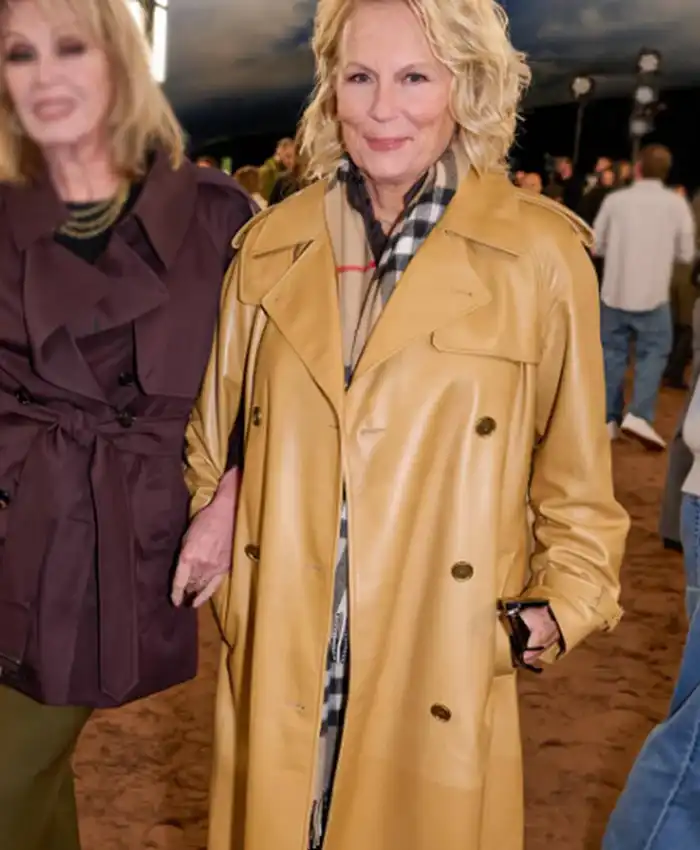 London Fashion Week 2026 Jennifer Saunders Trench Coat