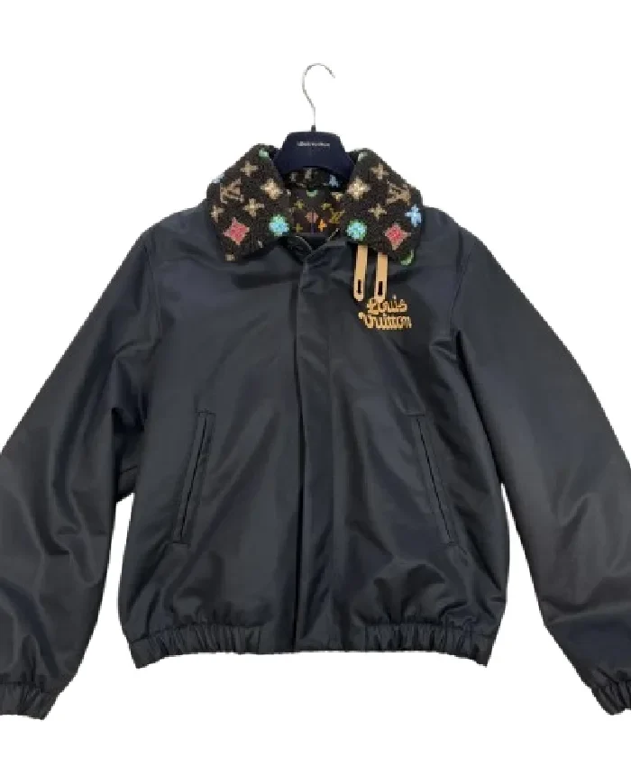 Louis Vuitton Tyler Navy Aviator Jacket Fornt