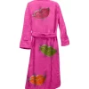 Lush Lips Bathrobe Hot Pink Back