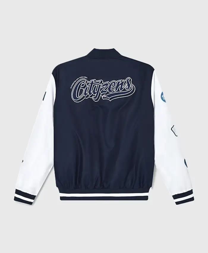 Manchester City Varsity Bomber Jacket For Sale