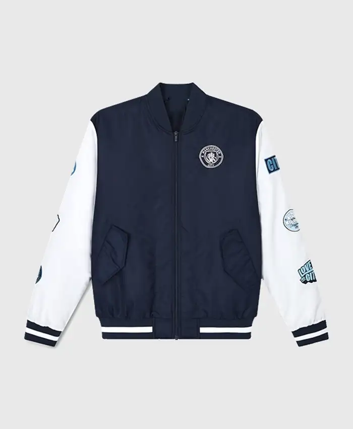 Manchester City Varsity Bomber Jacket
