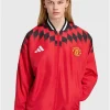 Manchester United Adidas Stadium Track Jacket Red Front